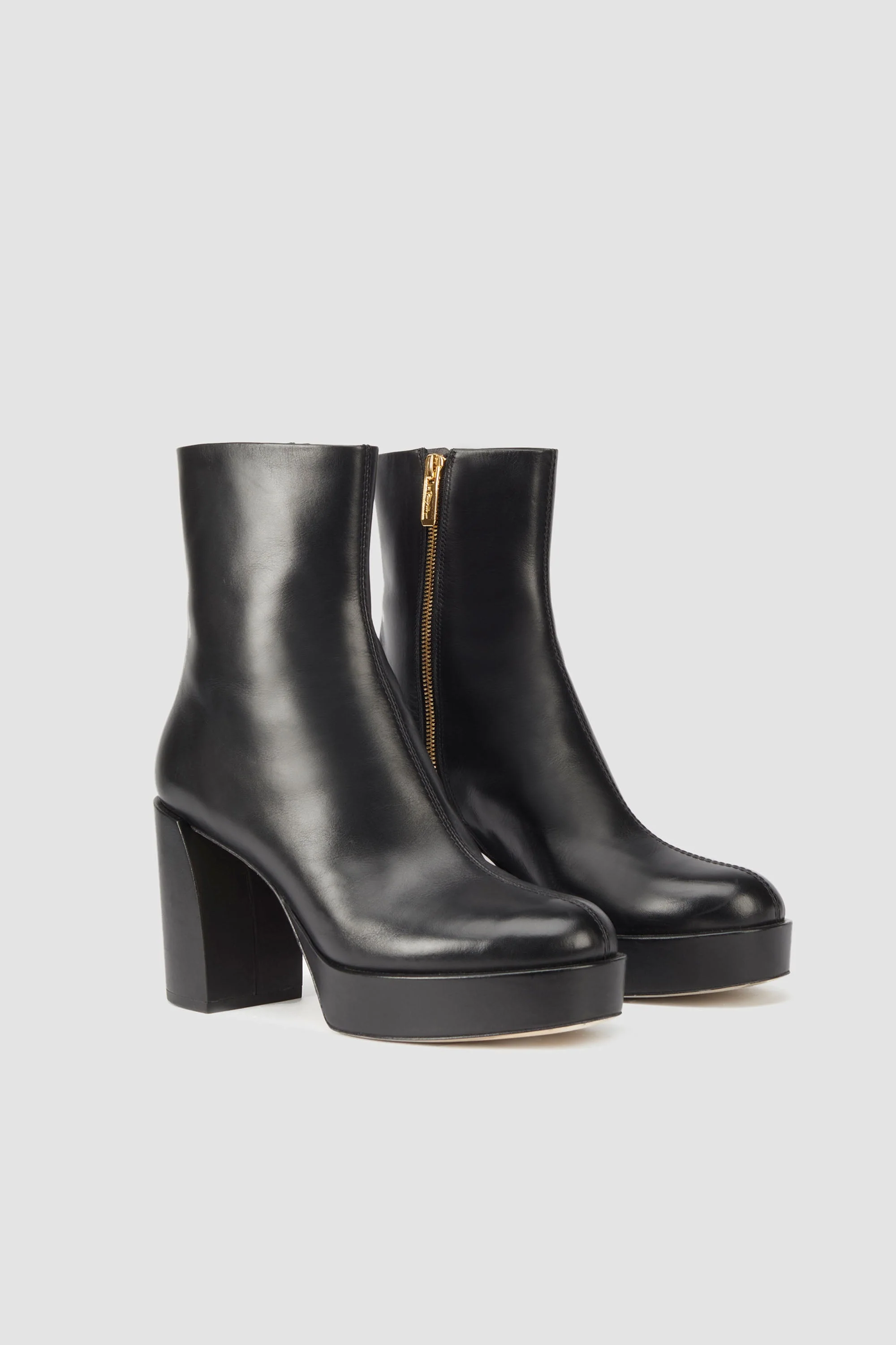 Naomi Platform Leather Boots - Image 2