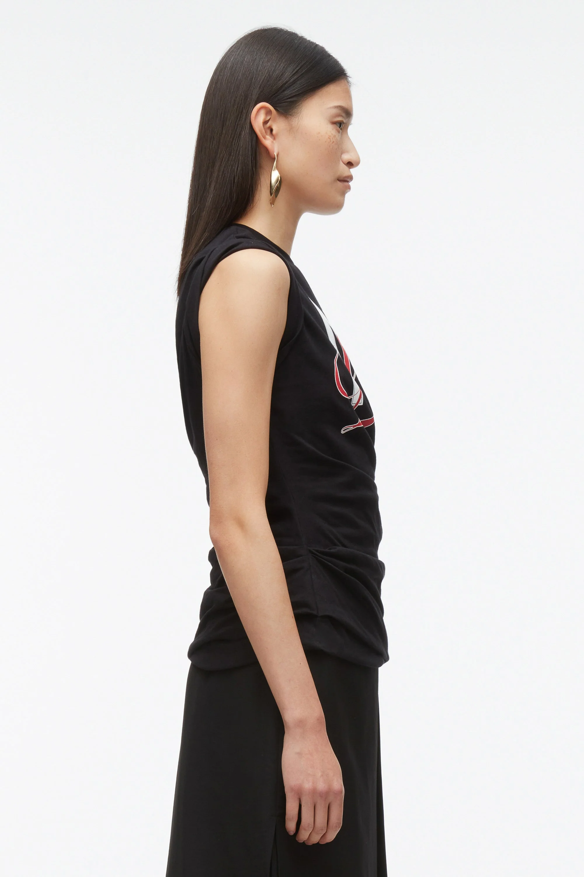 NY Lover Draped Tank - Image 4