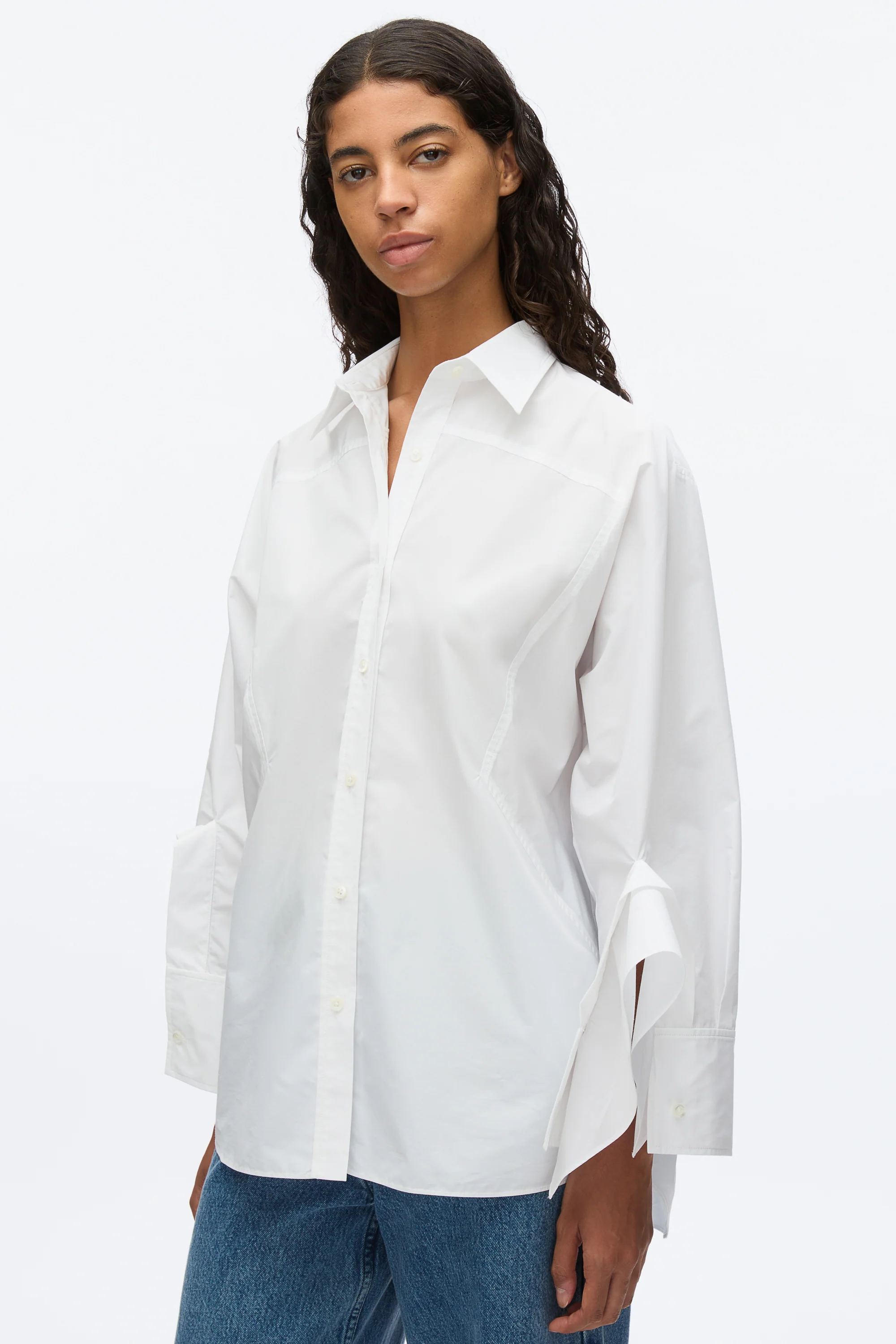 Oversize Shirt with Cascade Cuff - Image 10