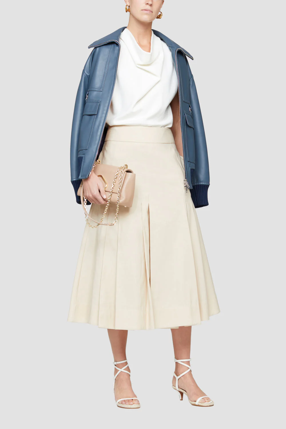 Oversized Leather Bomber