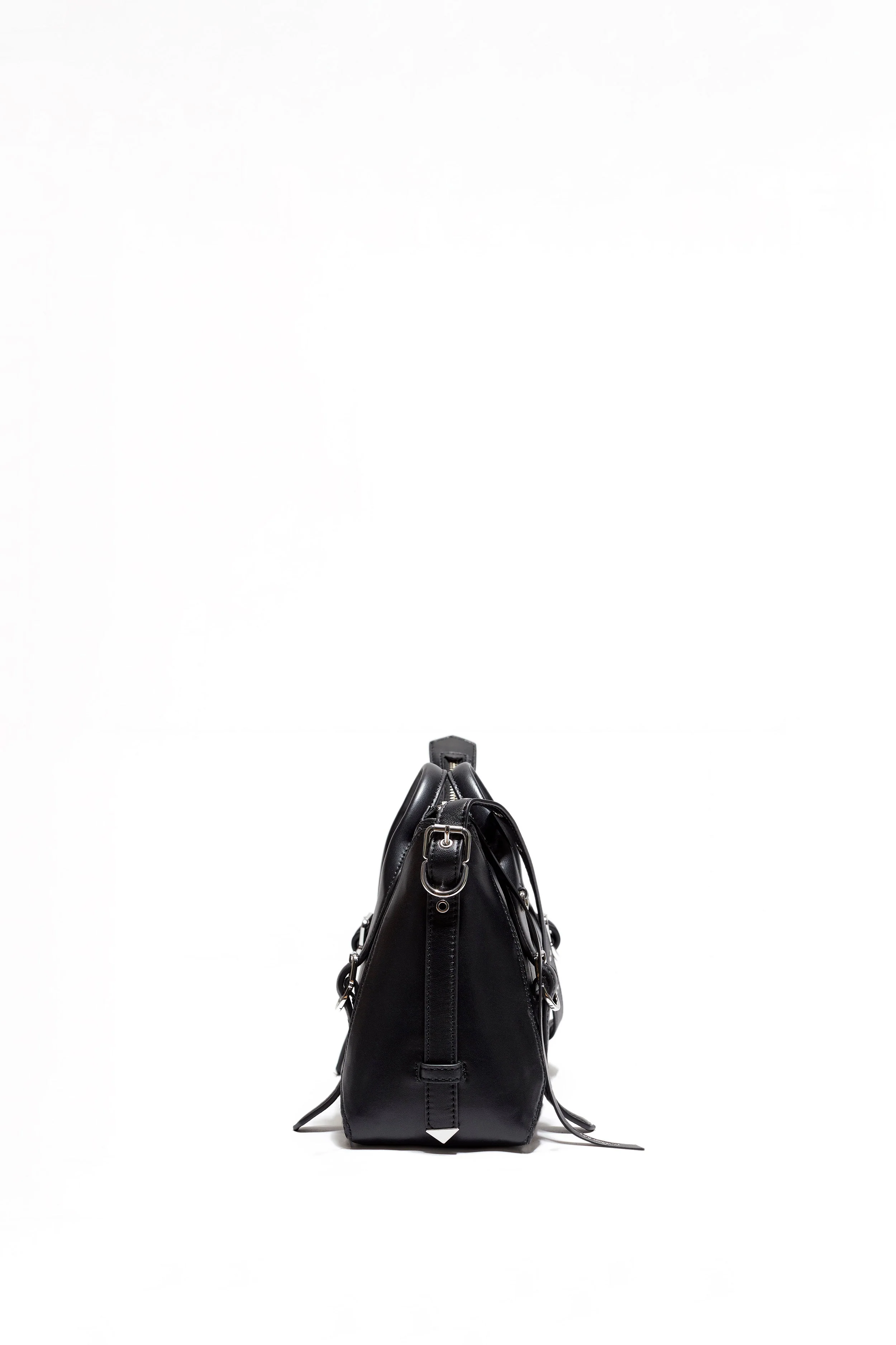 Black Pashli Moto Satchel - Image 4