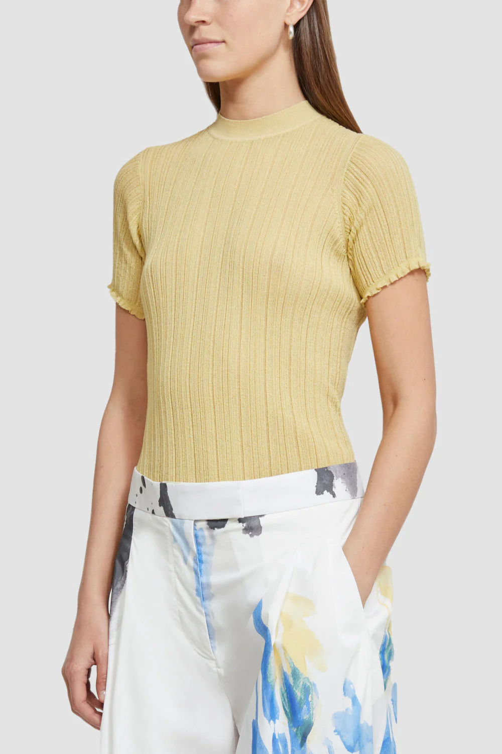 Printed Poplin Tapered Trousers - Image 6