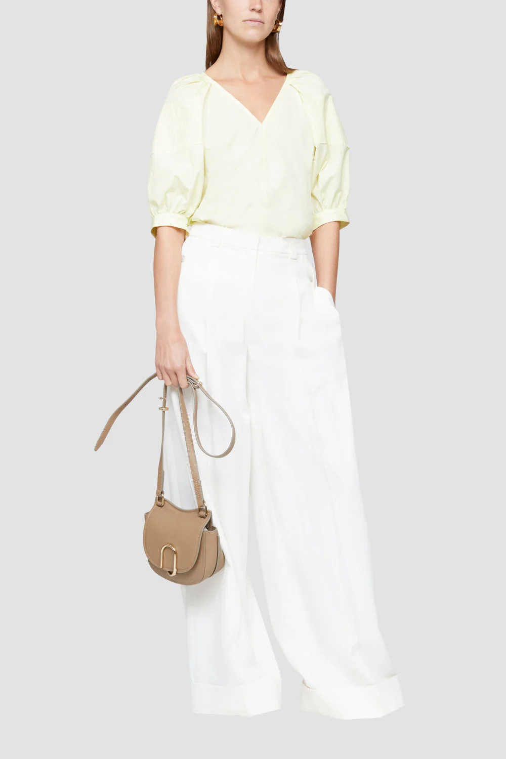 Puff Sleeve Woven Top