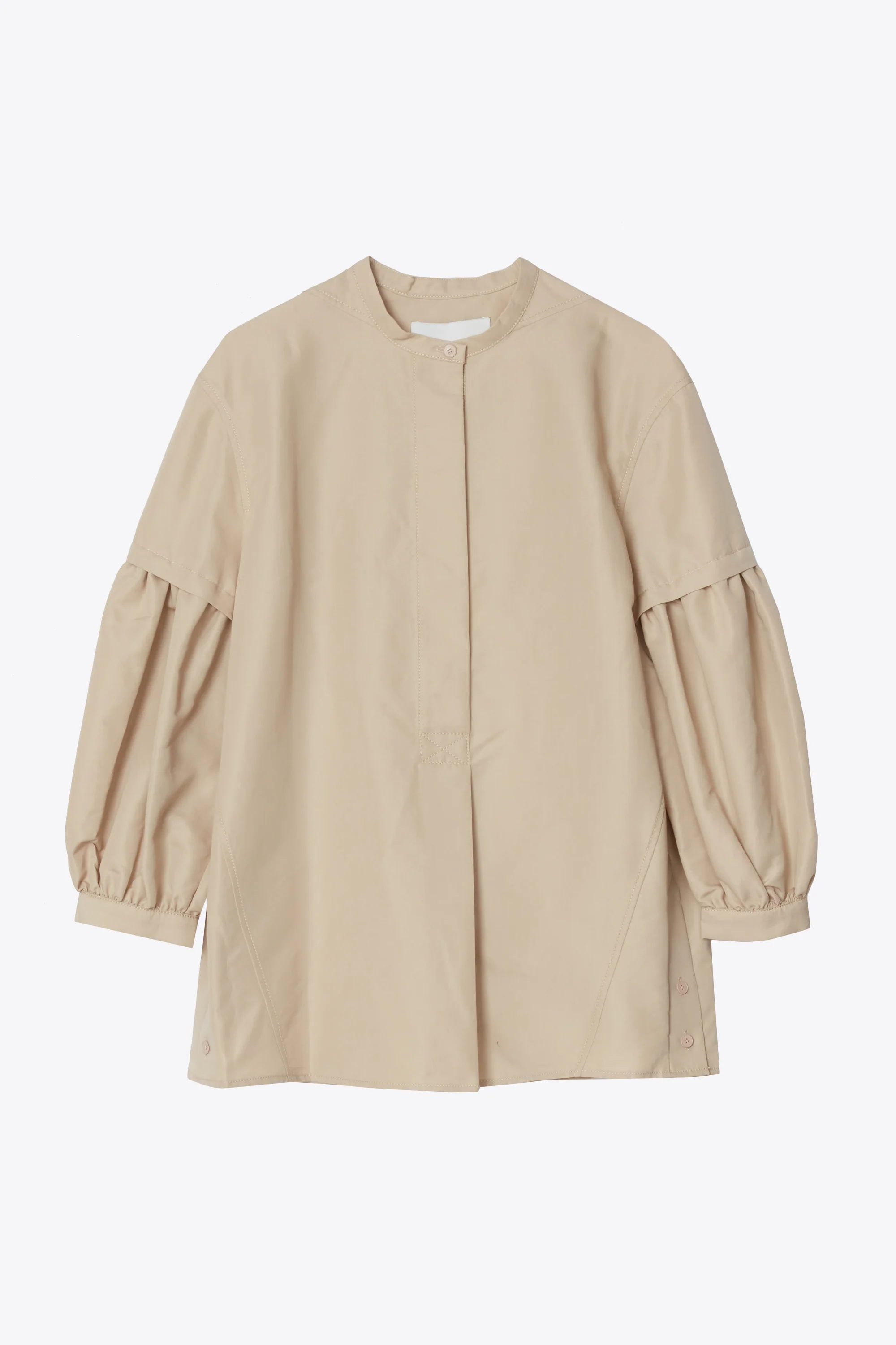 Pullover Blouse With 3/4 Poet Sleeves