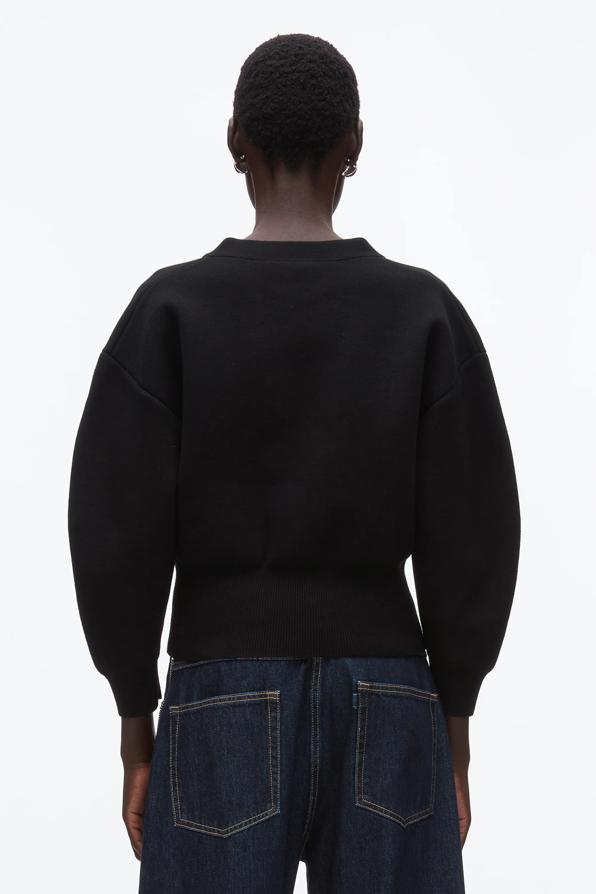 Round Sleeve Zip Cardigan - Image 11