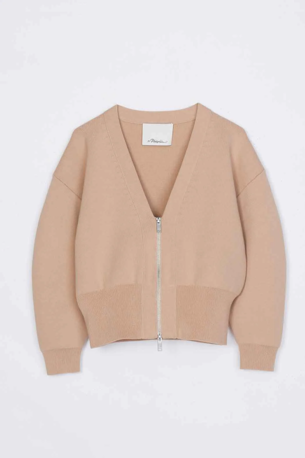 Round Sleeve Zip Cardigan - Image 7