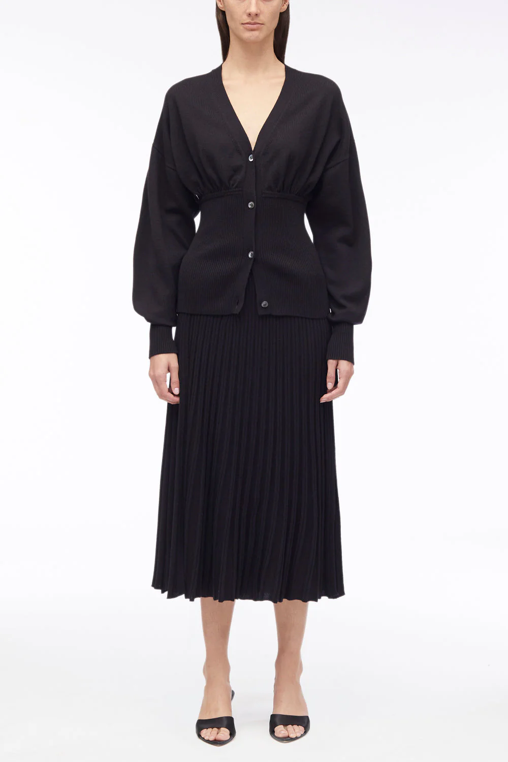 Long Sleeve Wool Cardigan - Image 8