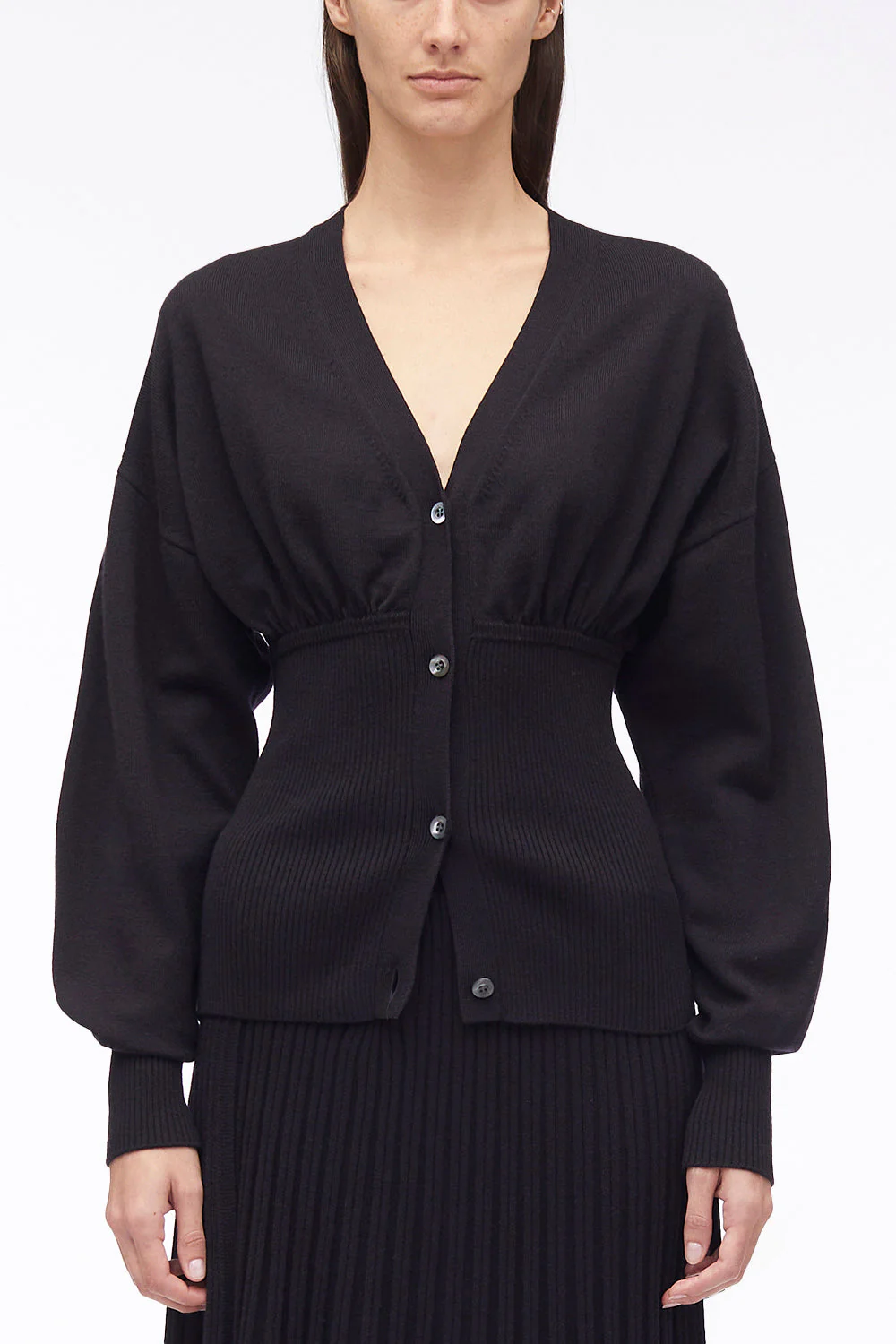 Long Sleeve Wool Cardigan - Image 9
