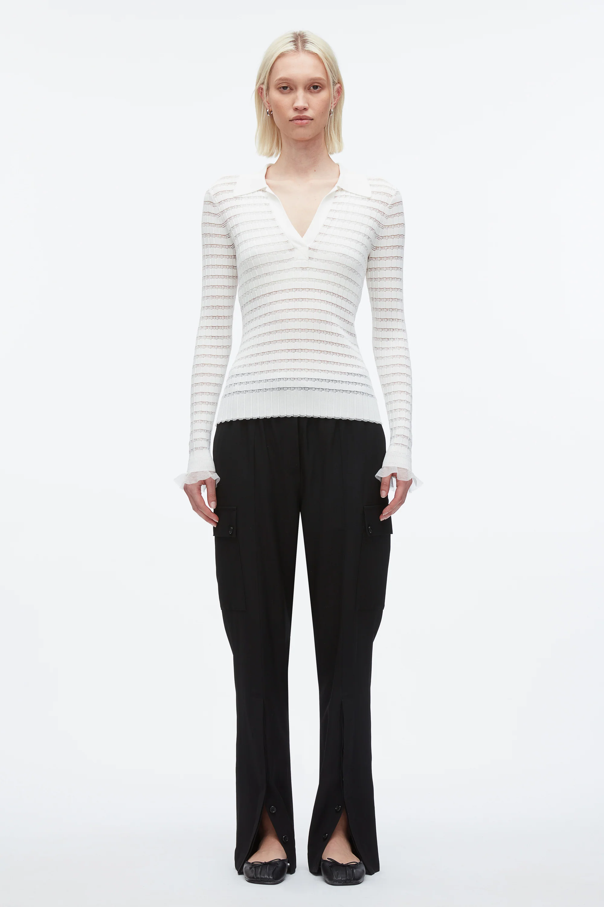 Shadow Stripe Pullover Polo - Image 2