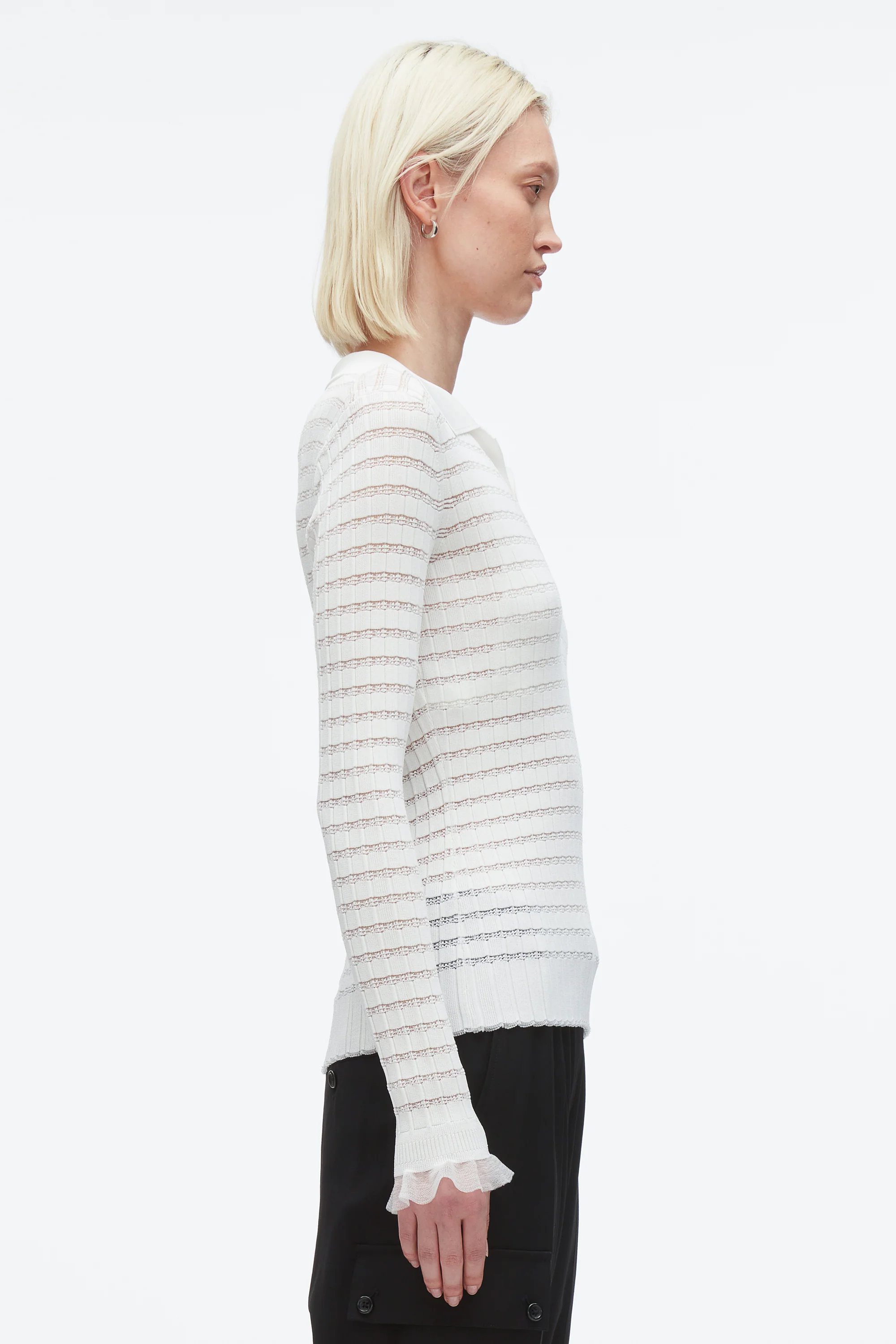 Shadow Stripe Pullover Polo - Image 4