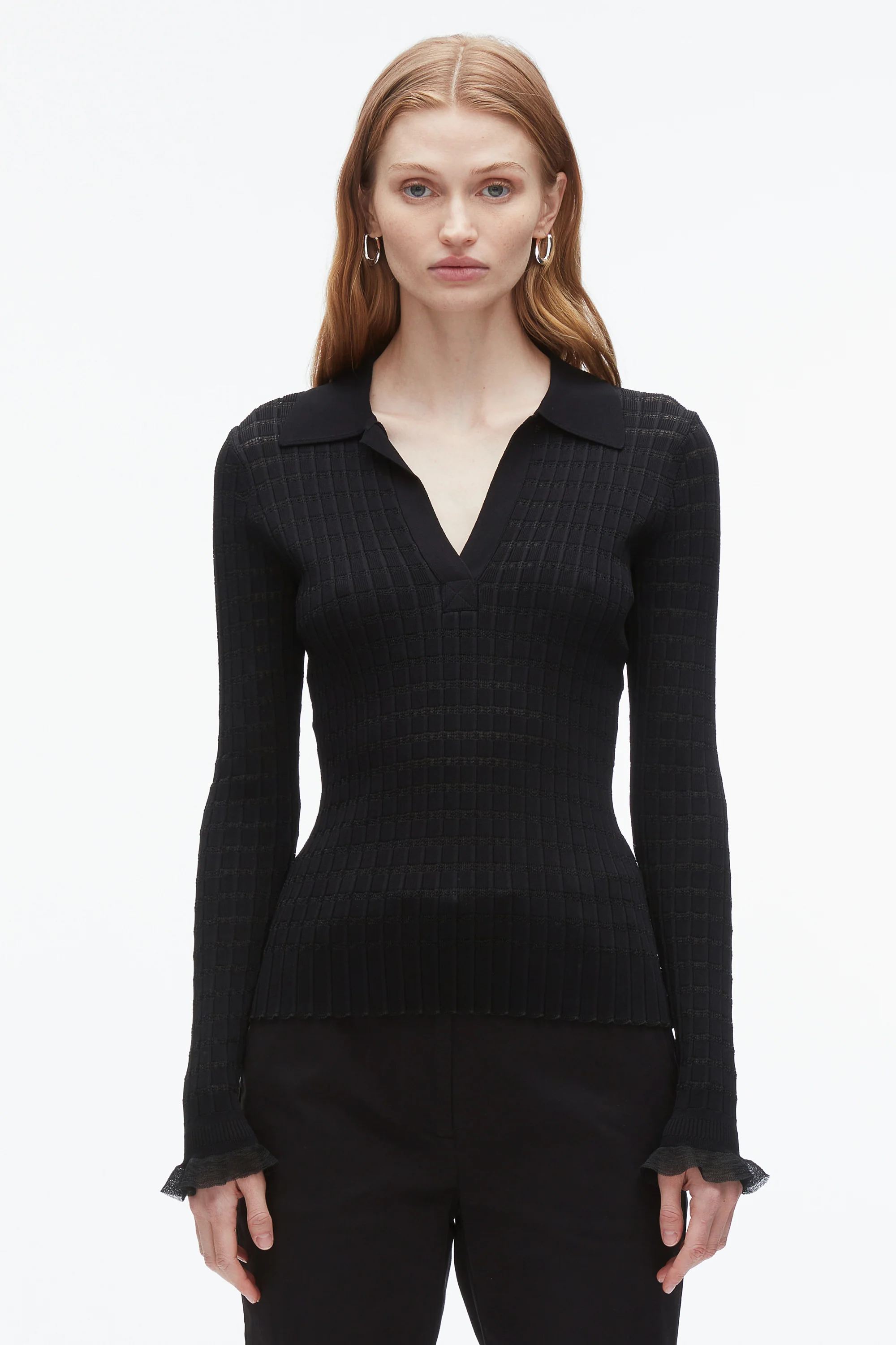 Shadow Stripe Pullover Polo - Image 9