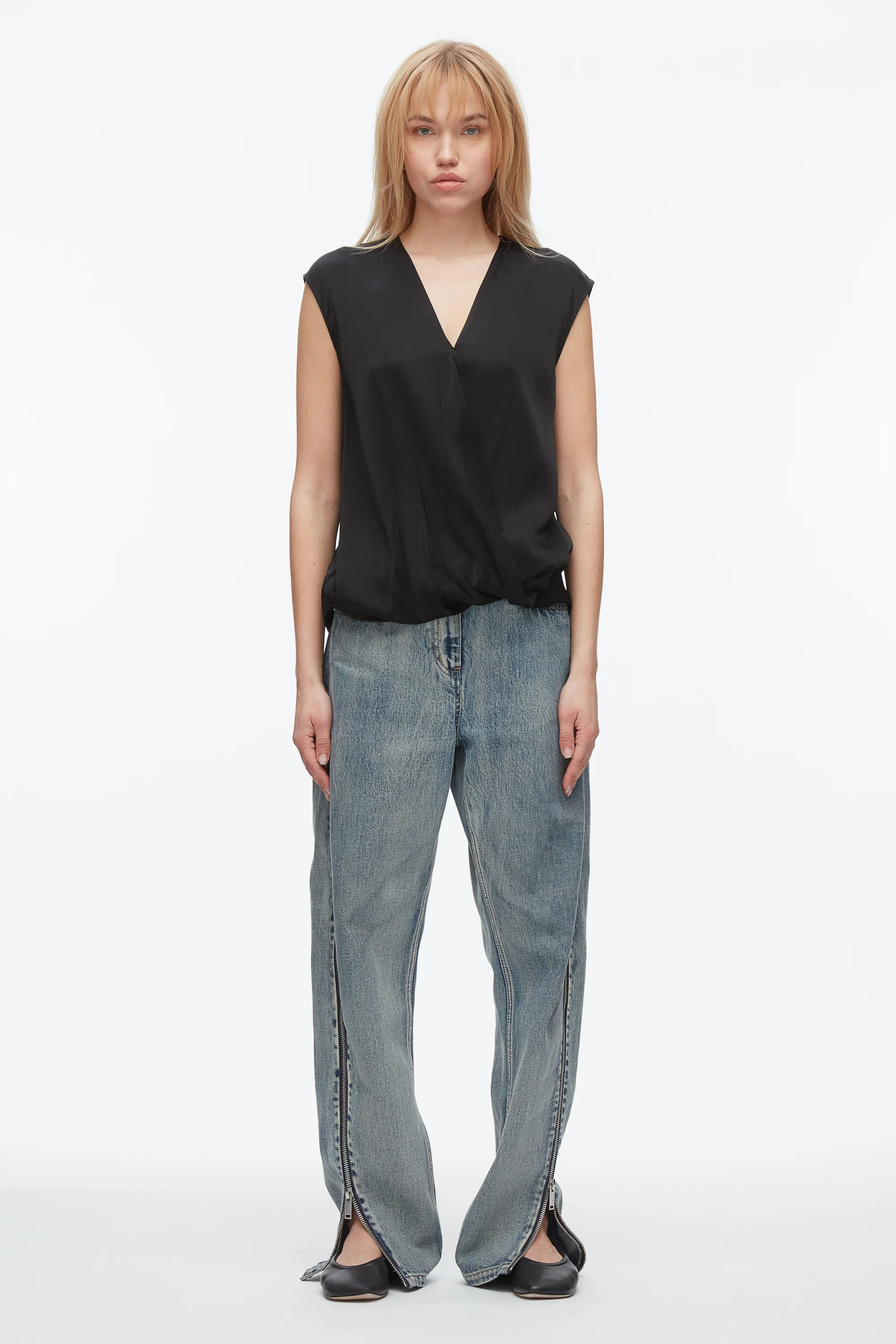 Soft Drape Sleeveless Blouse - Image 2