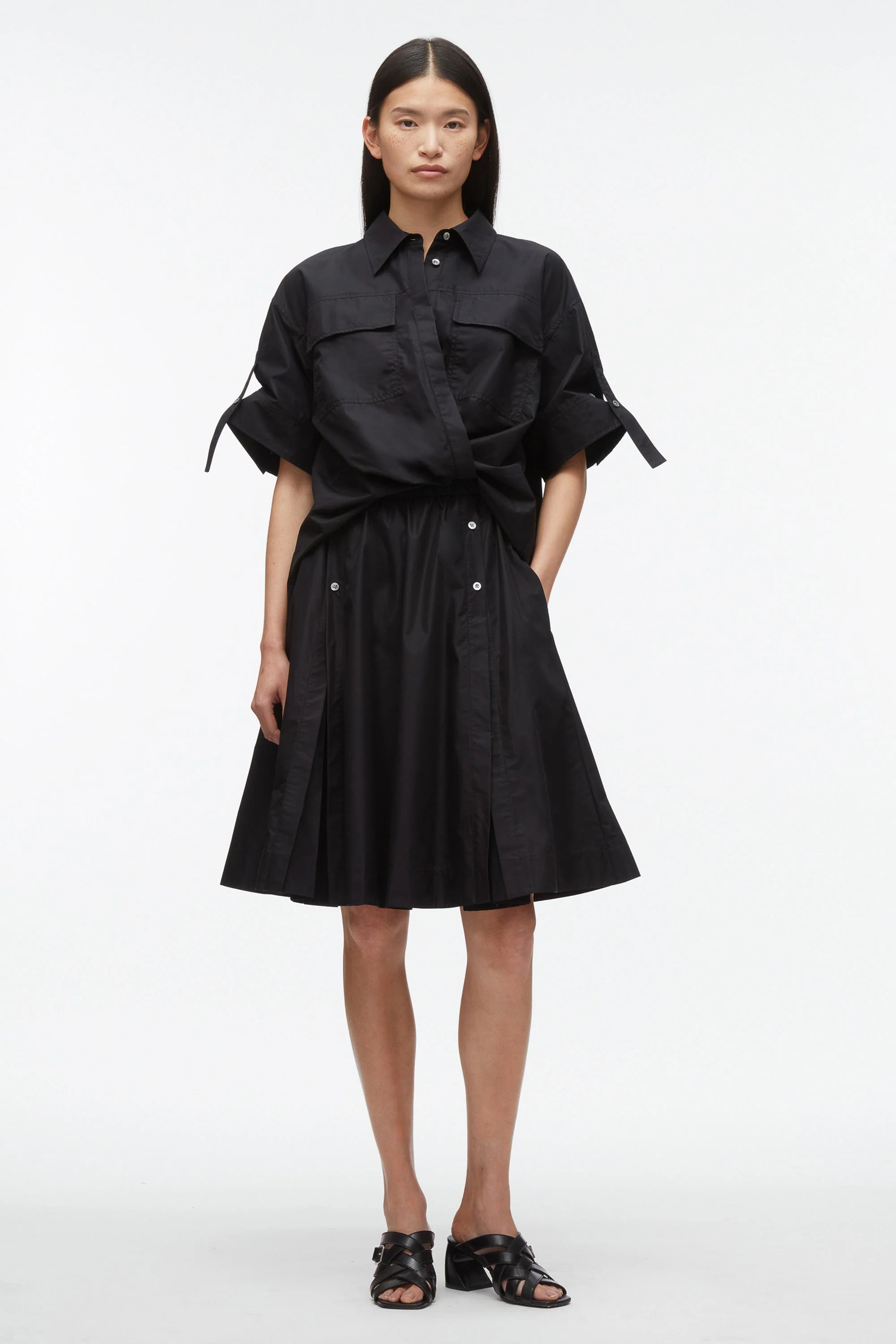 Tucked Front Shirt Dress - Image 3