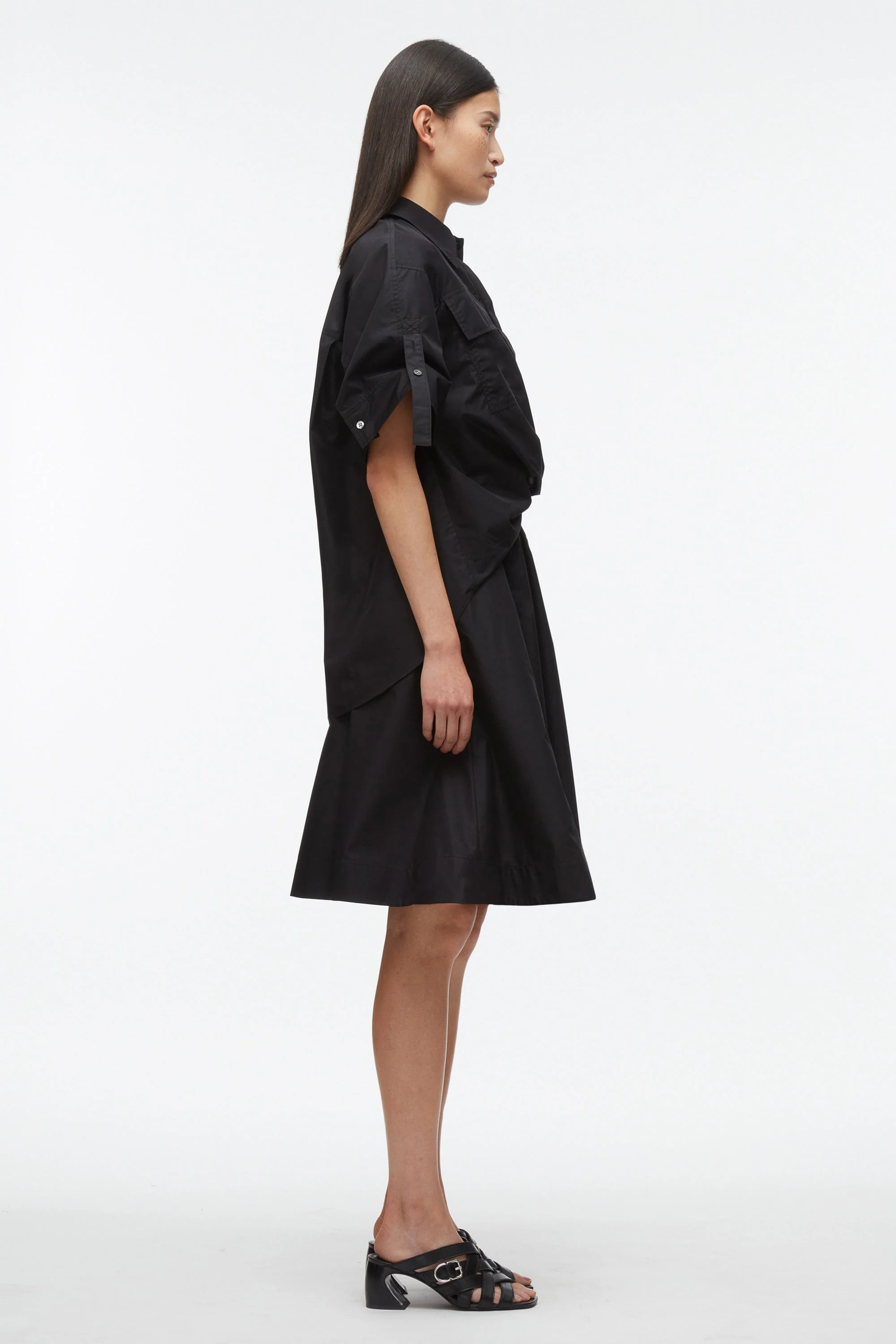 Tucked Front Shirt Dress - Image 4