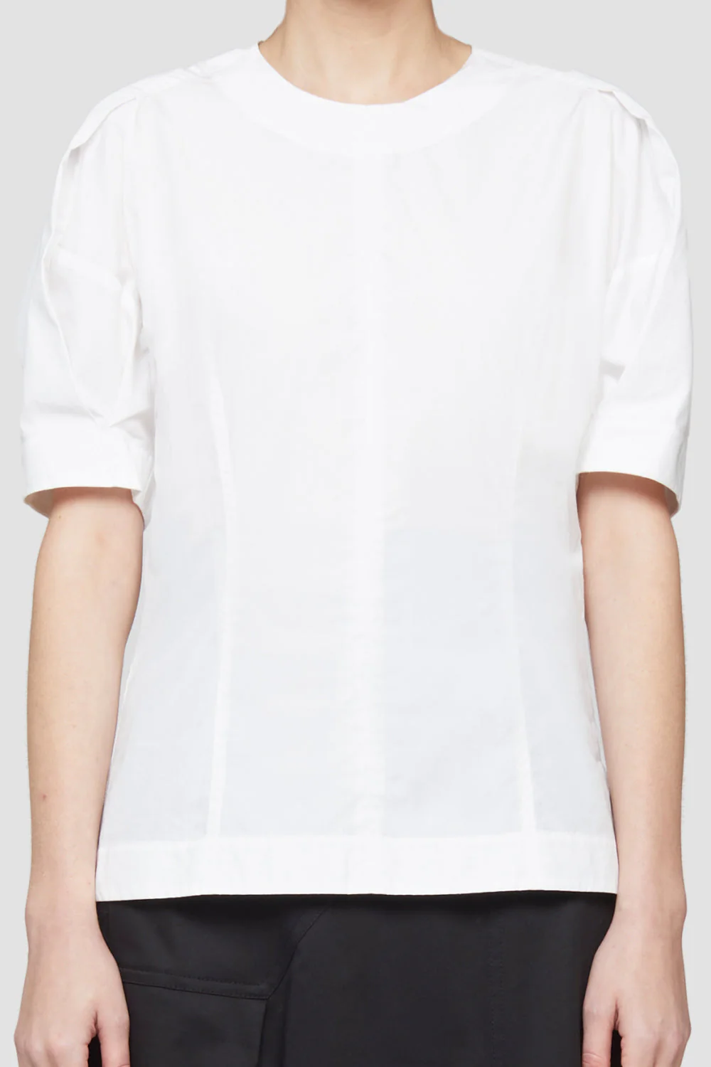 Short Sleeve Top With Back Zip - Image 2