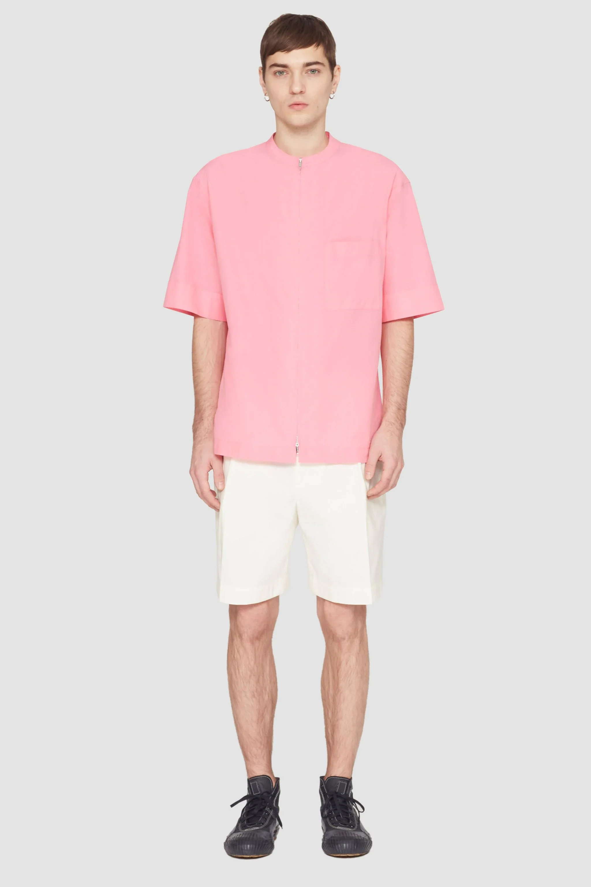 Short Sleeve Zip-Front Shirt - Image 2