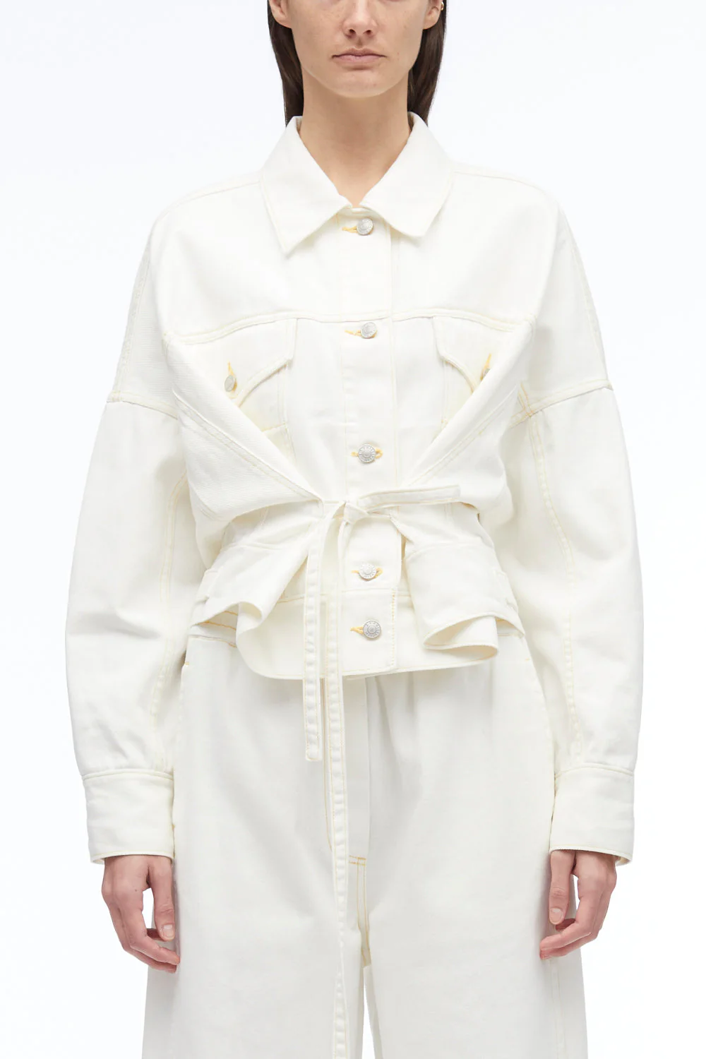 Overdyed Denim Boxy Jacket - Image 12