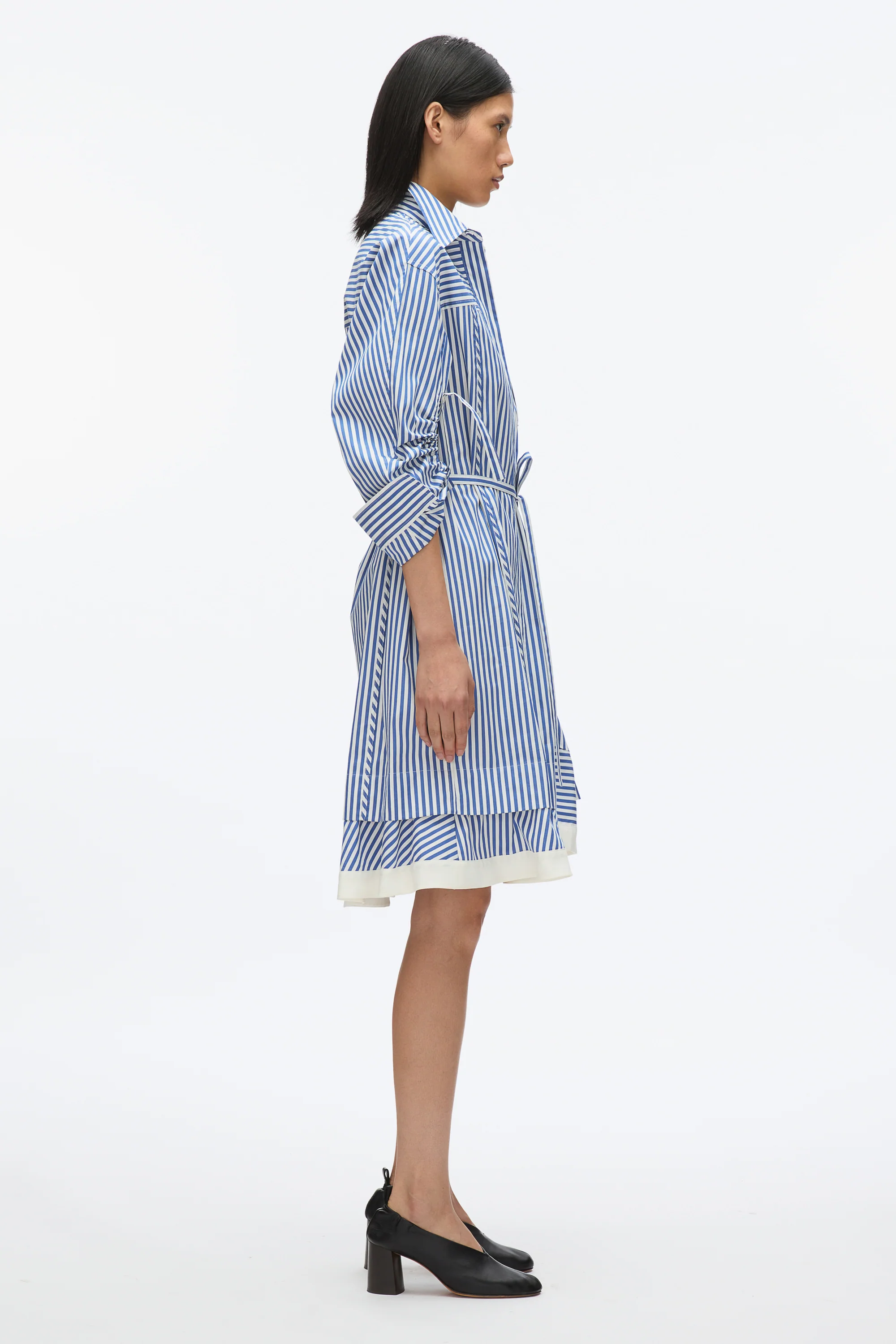 Stripe Shirt with Cascade Sleeves - Image 4