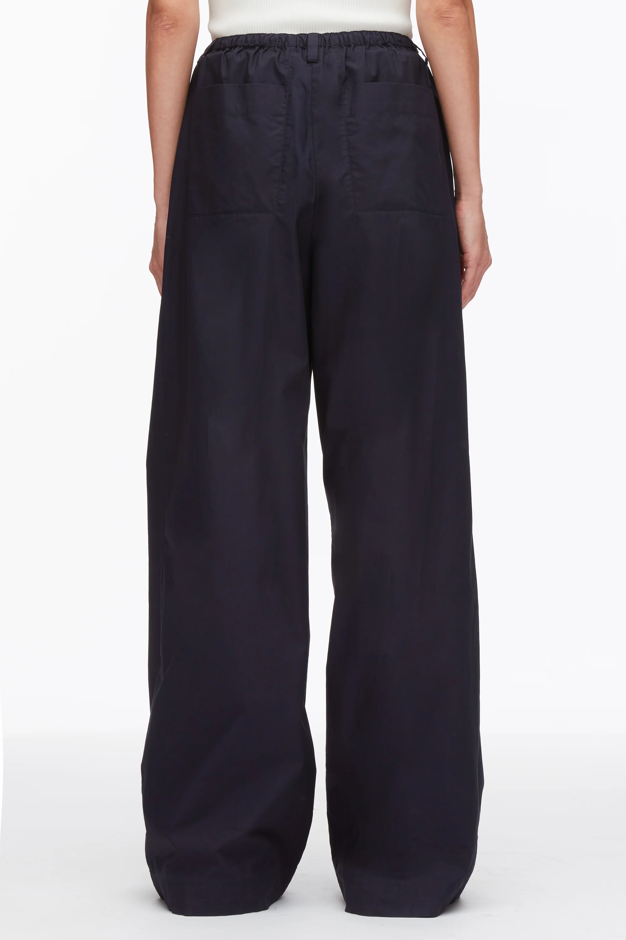 Structured Cotton Pull On Straight Leg Pants - Image 14