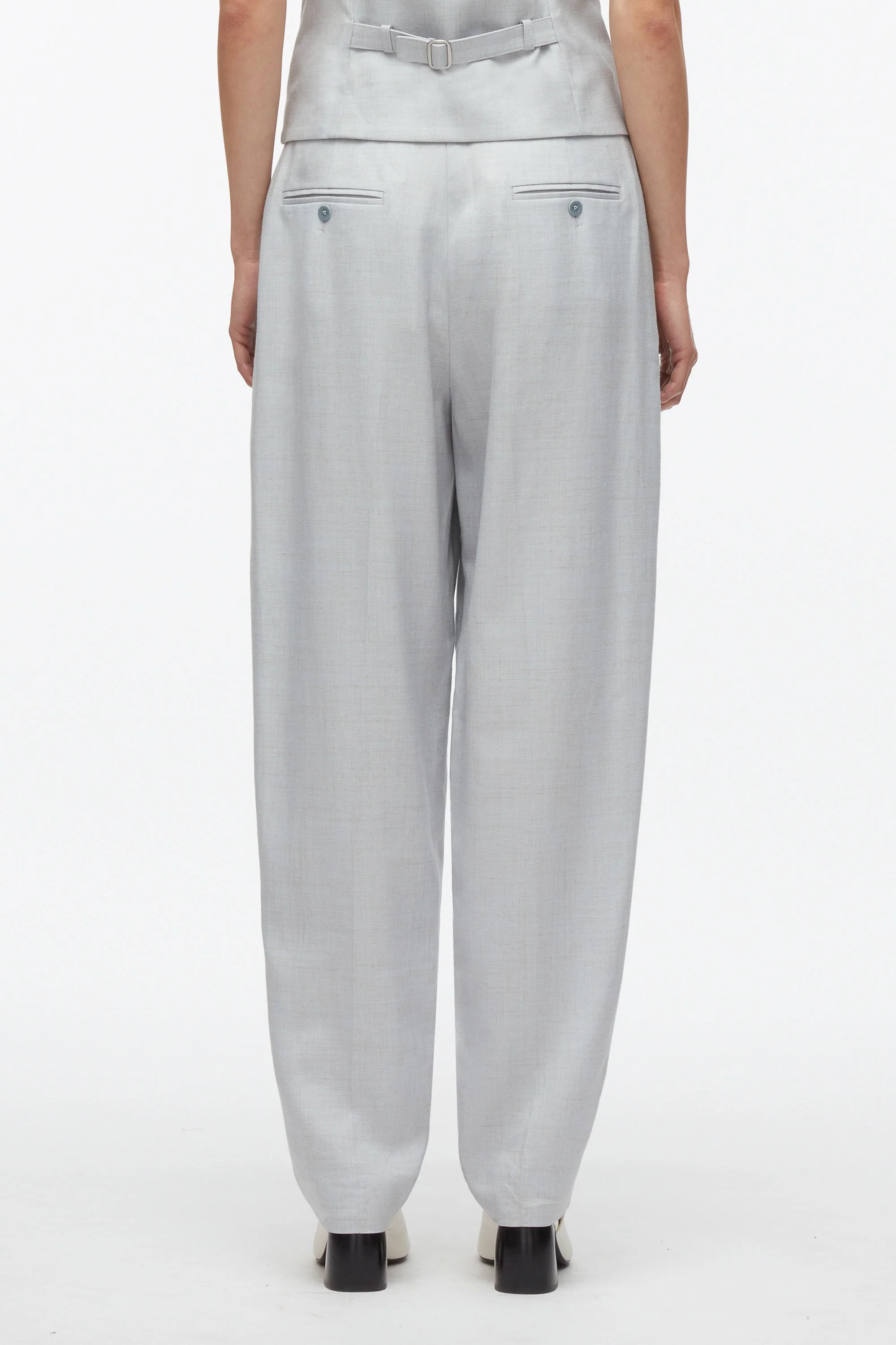 Melange Tapered Trouser - Image 4