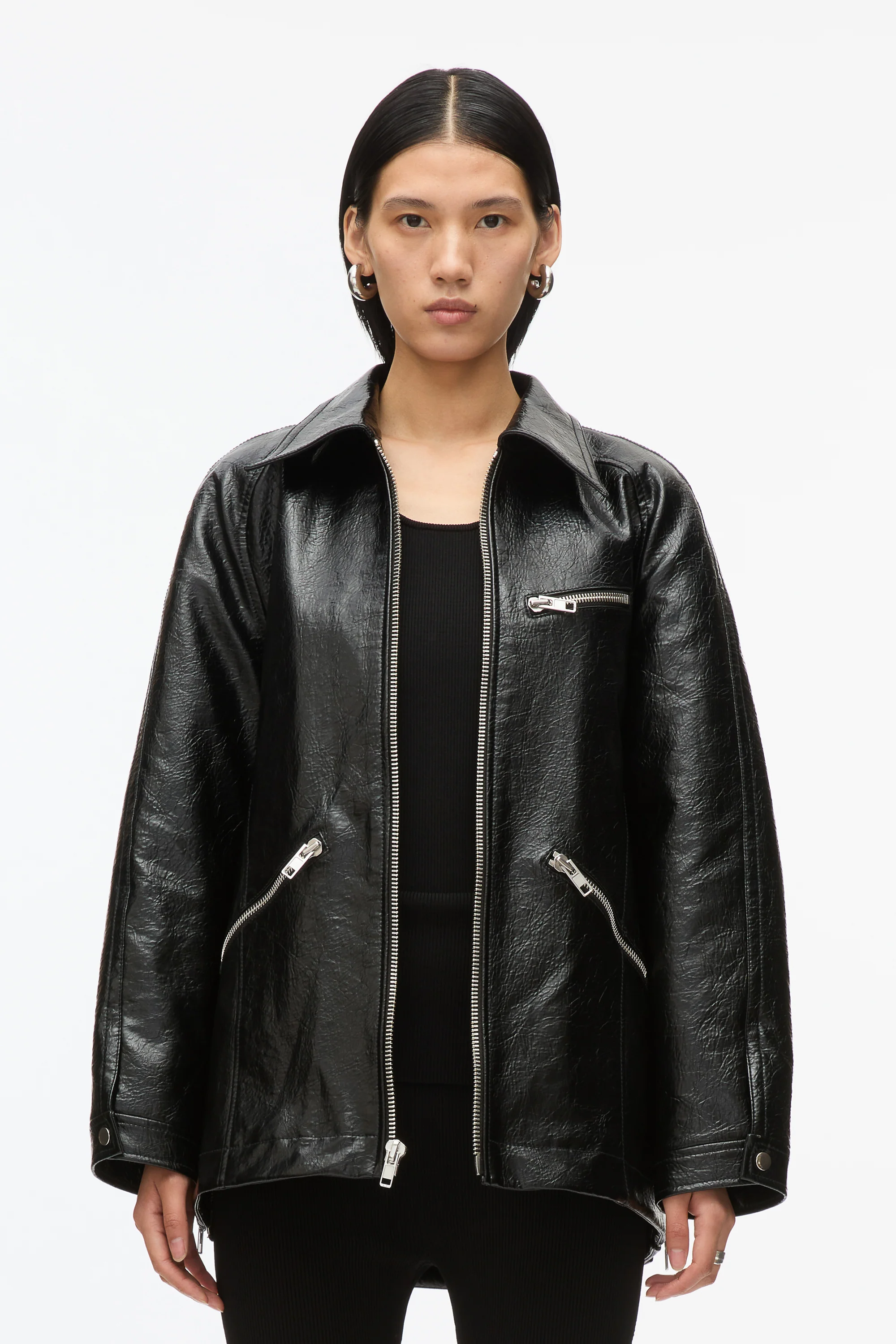 Faux Leather Ranch Jacket - Image 2