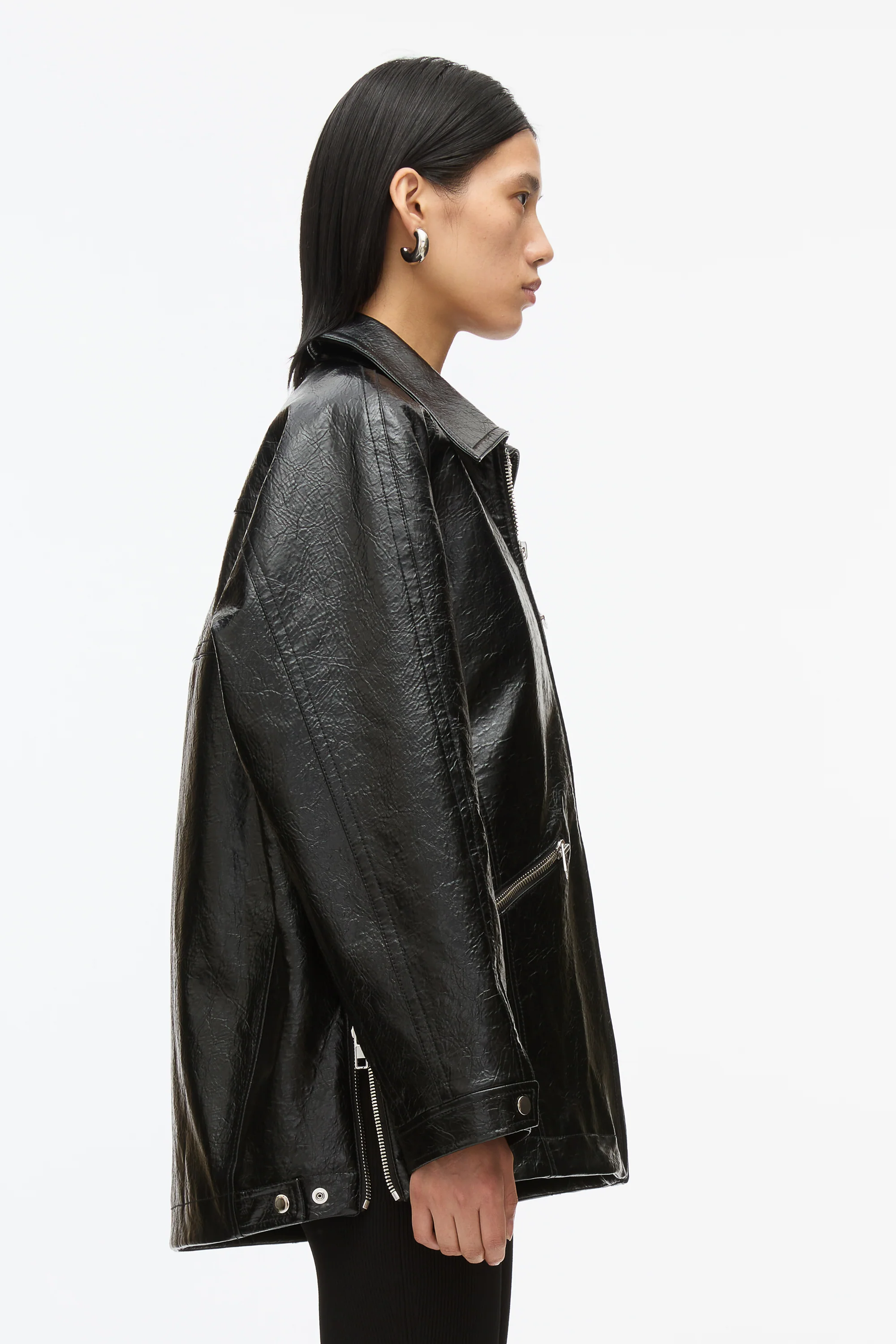 Faux Leather Ranch Jacket - Image 3