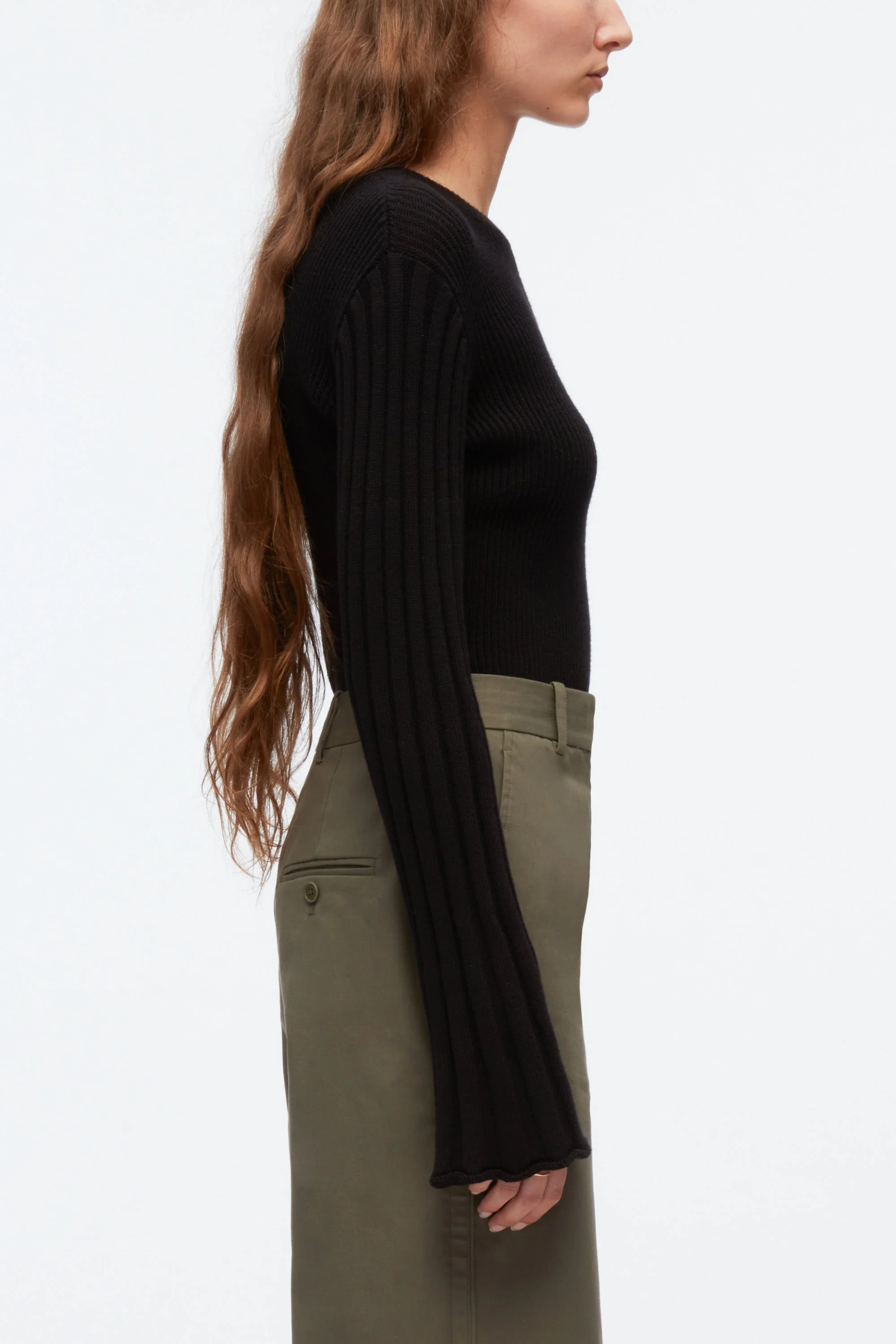 Traveling Rib Knit Pullover - Image 7