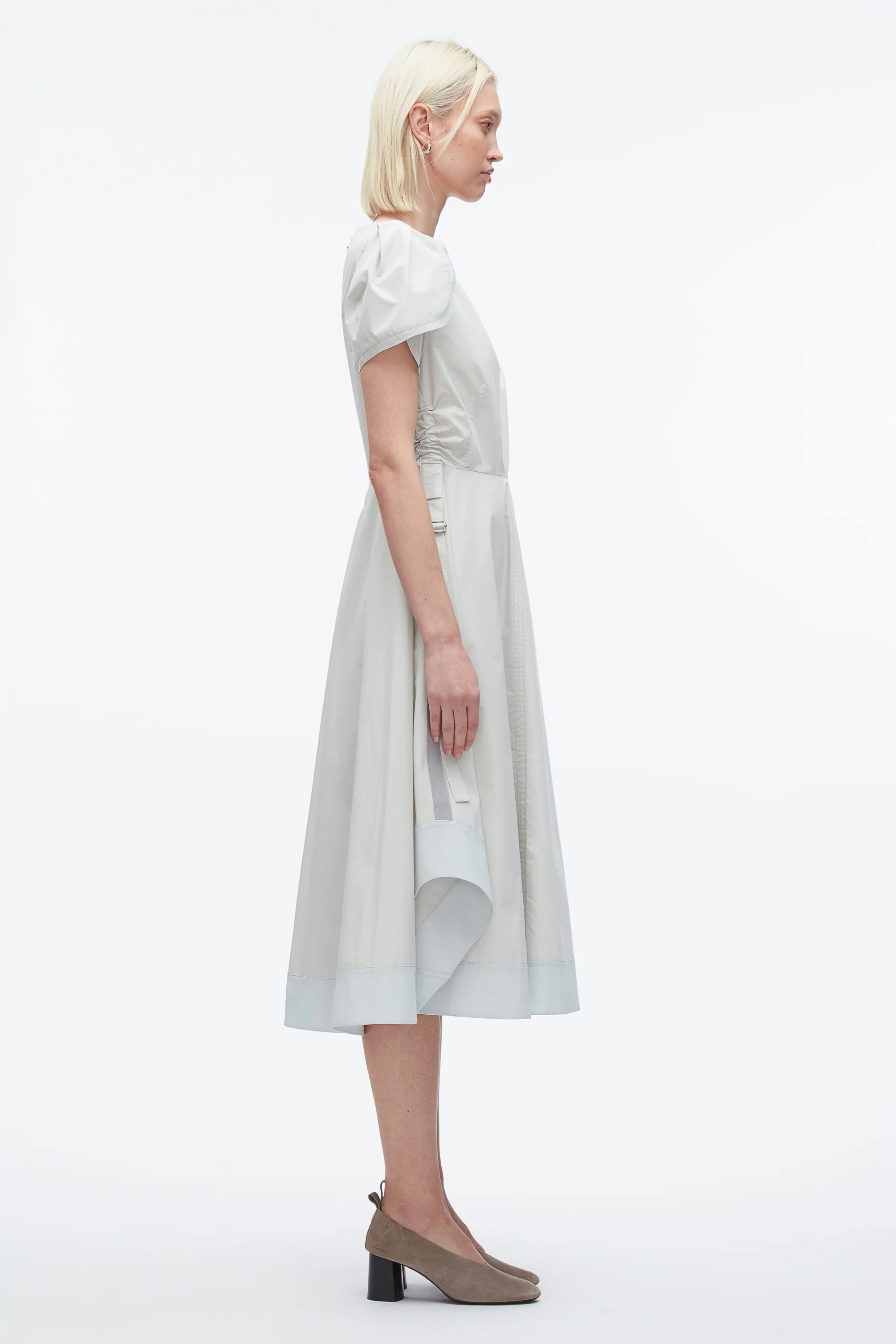 Tulip Sleeve V-Neck Dress - Image 8
