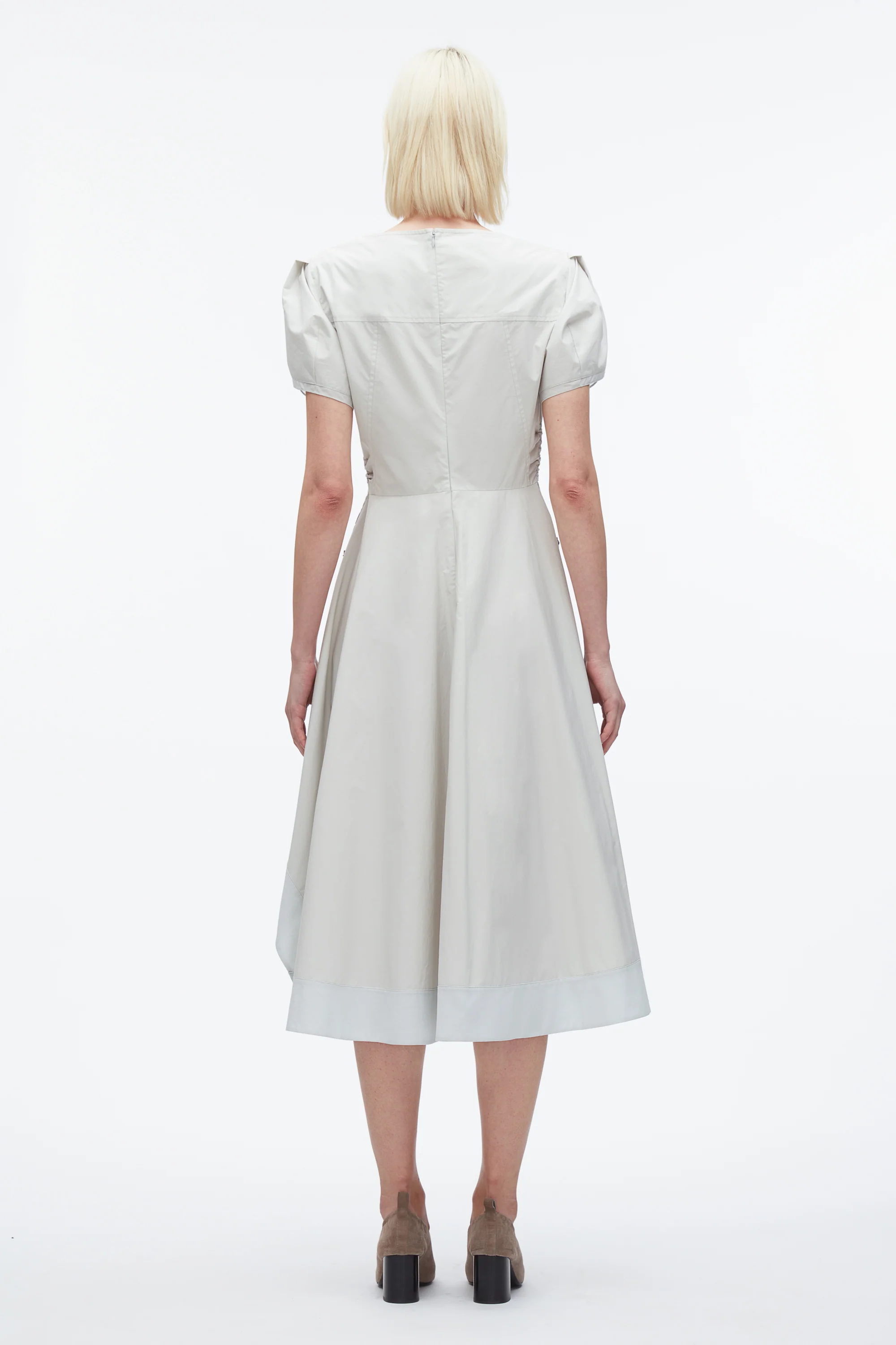 Tulip Sleeve V-Neck Dress - Image 9