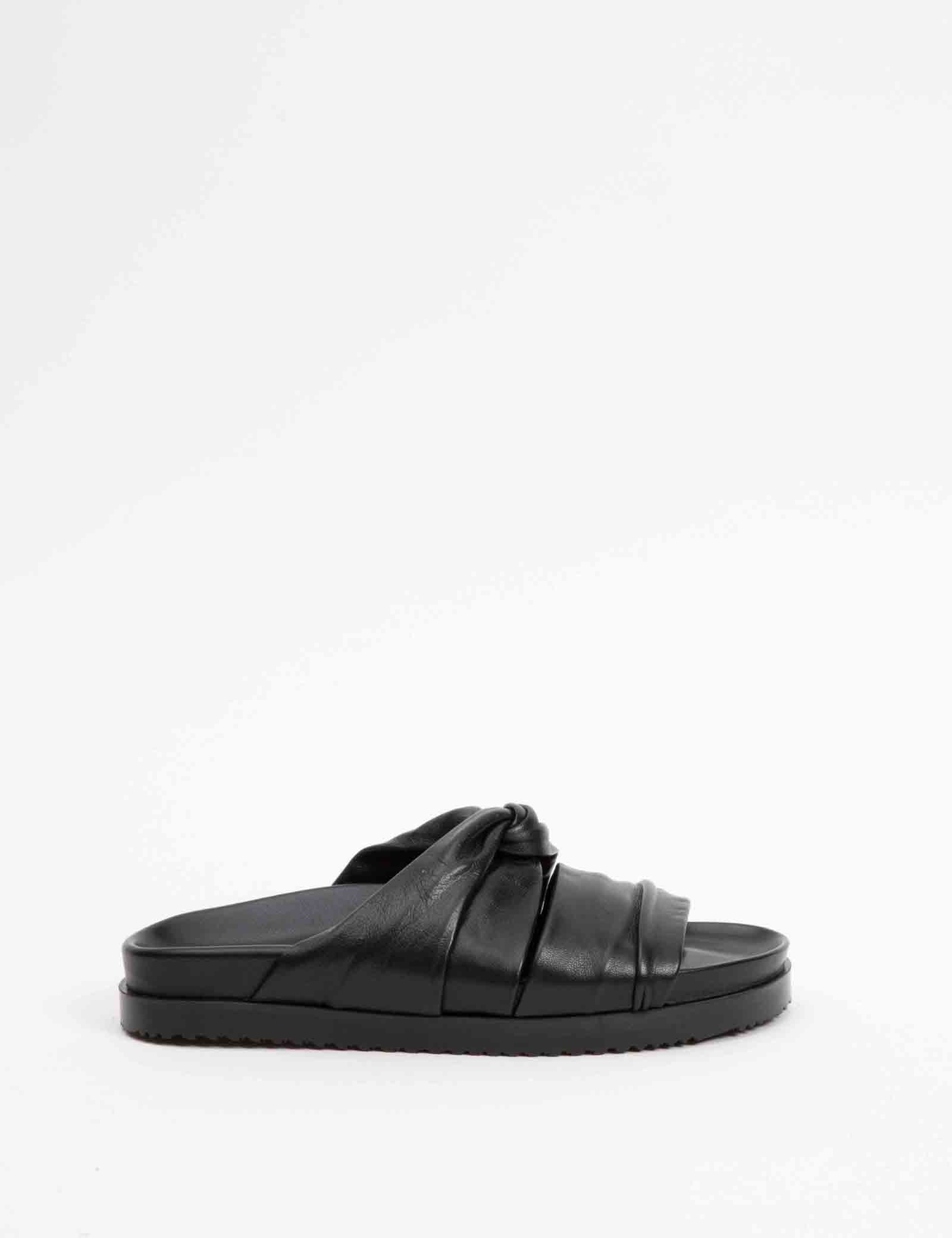 Twisted Leather Pool Slide