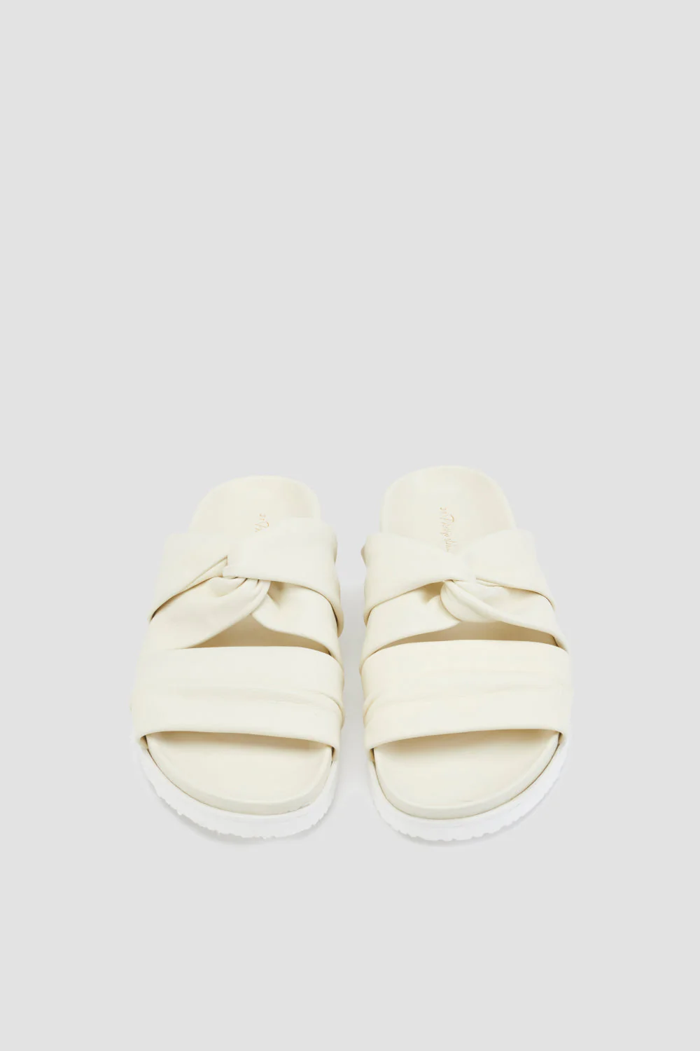 Twist-Detail Leather Slides - Image 8