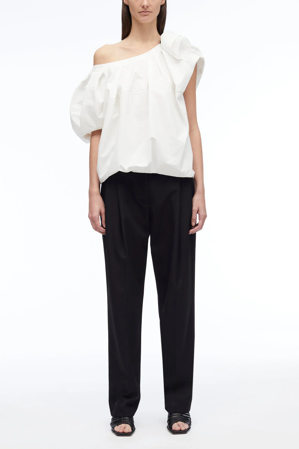 Poplin Flower Detail Top - Image 3
